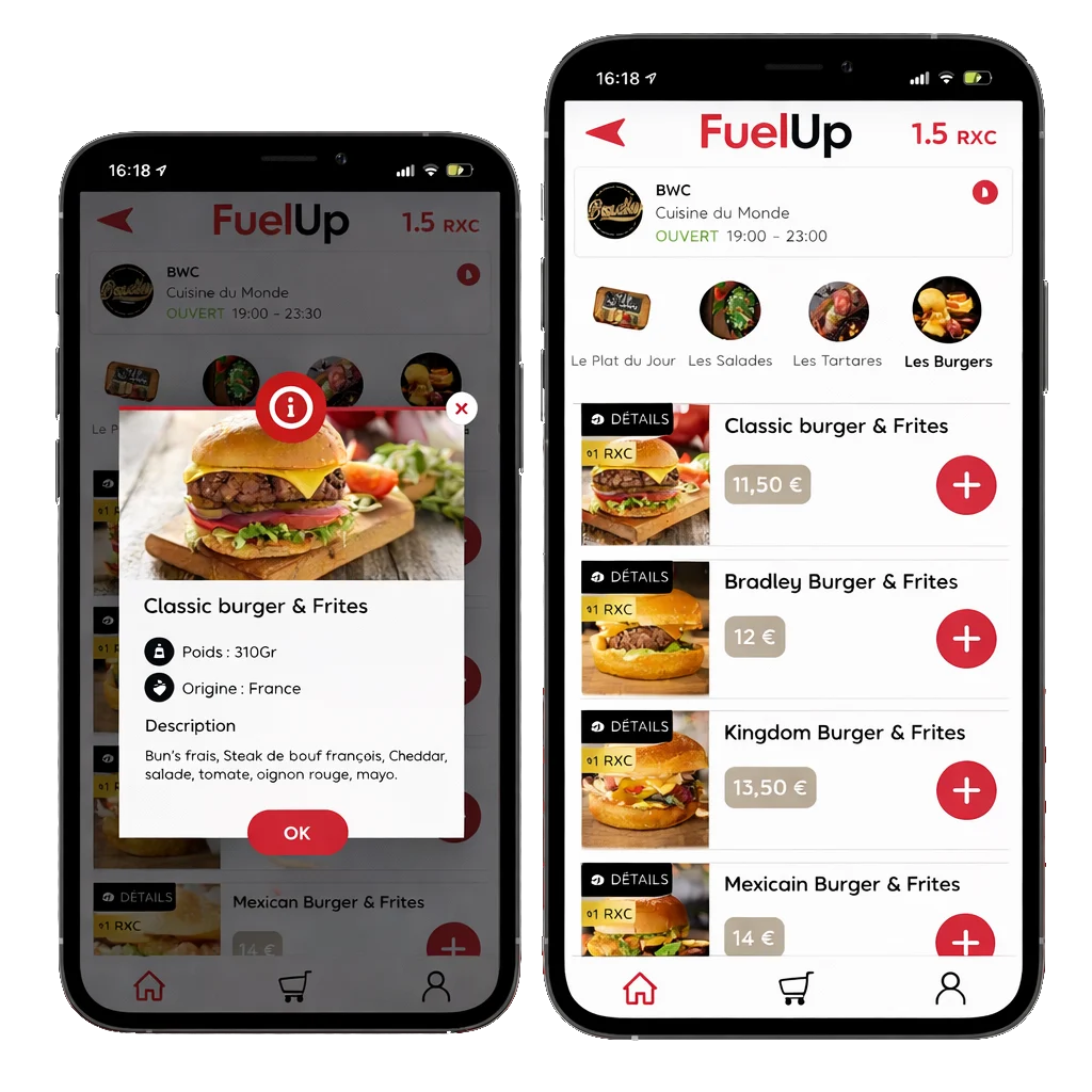 FuelUp Offer Popup and Fuelup Home Screen