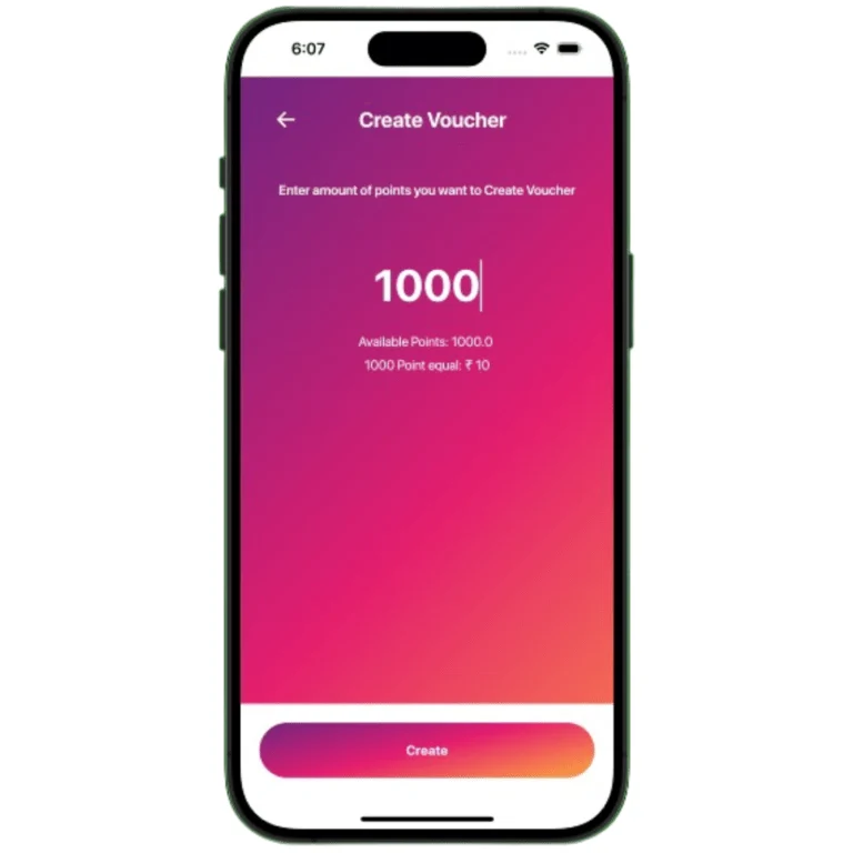 NovaEarn Voucher Screen