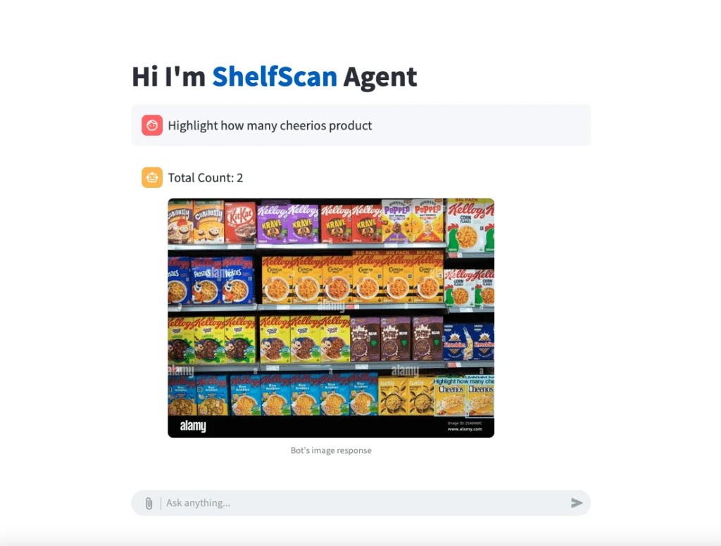 ShelfScan Chatbot Screen