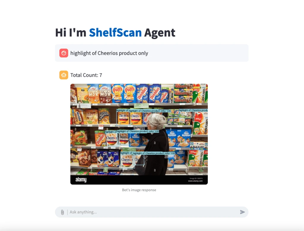 ShelfScan Chatbot Screen